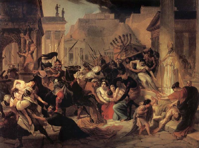Karl Briullov Genseric-s Invasion of Rome China oil painting art